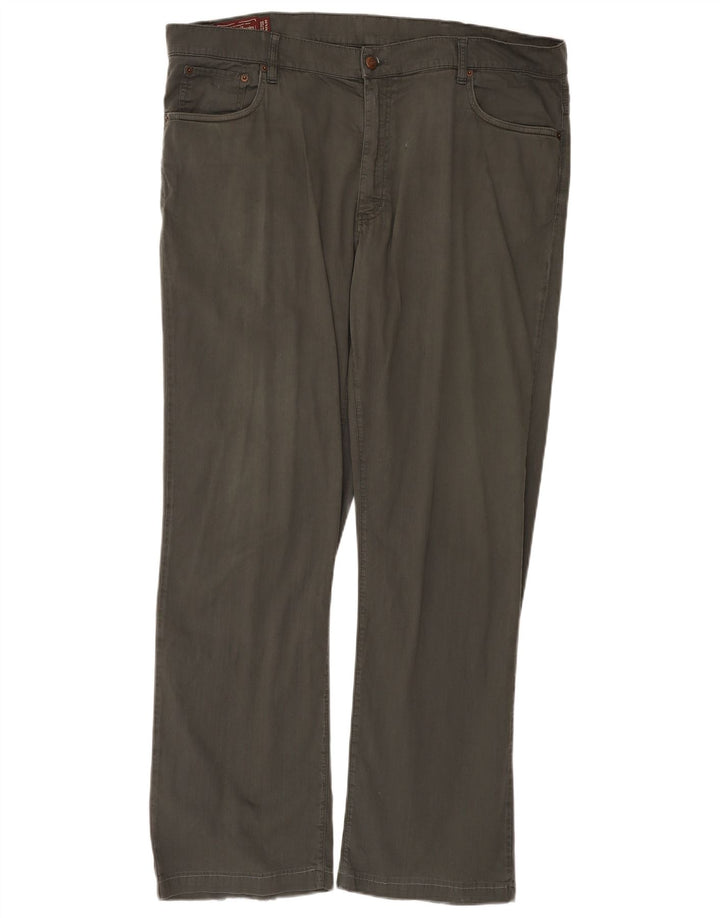 MARLBORO CLASSICS Mens Straight Casual Trousers W42 L34 Grey Cotton