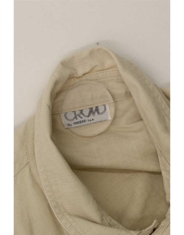 Vintage Womens Utility Jacket UK 16 Large Beige
