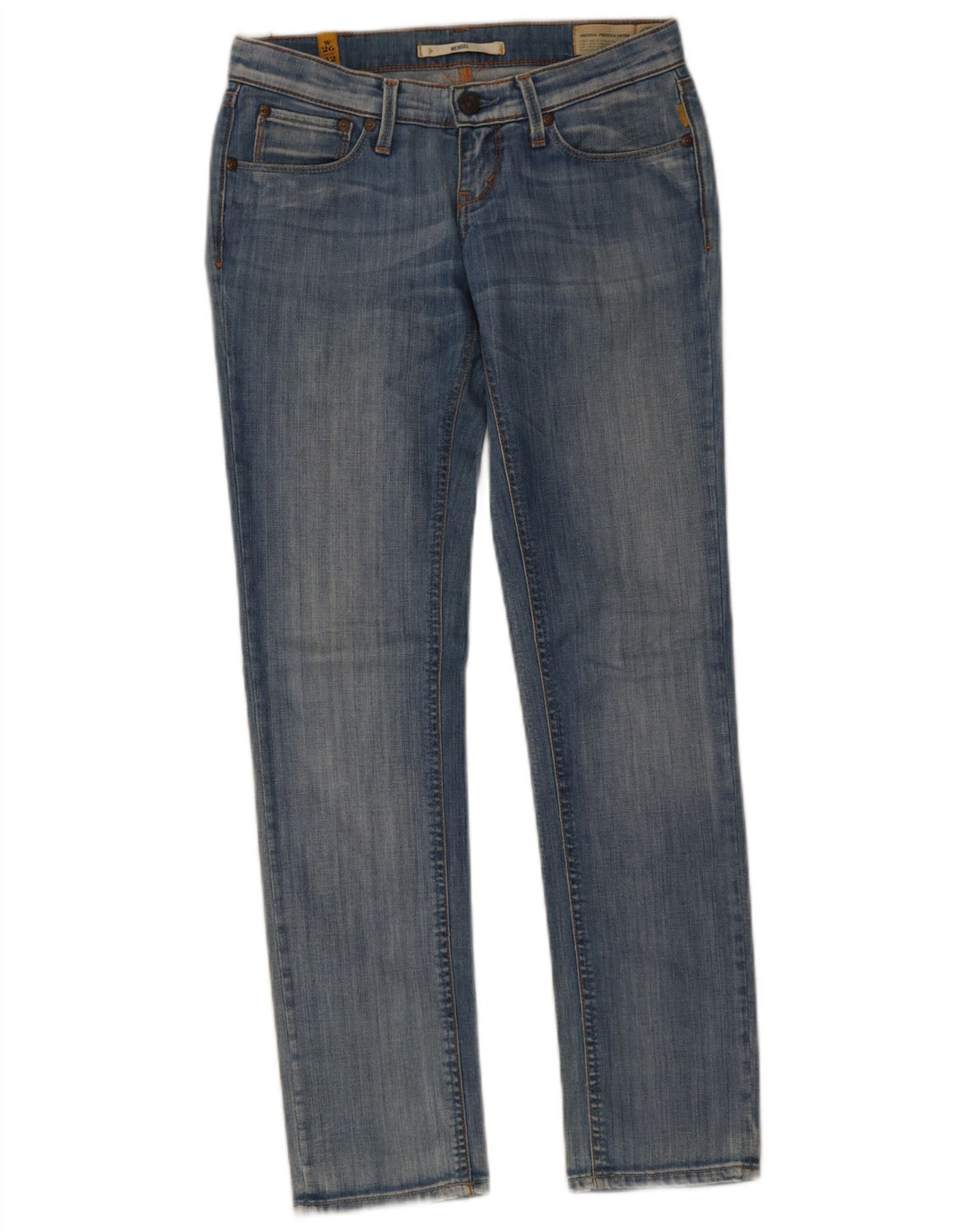 Meltin' Pot Womens Mendel Slim Jeans W26 L32 Blue Cotton