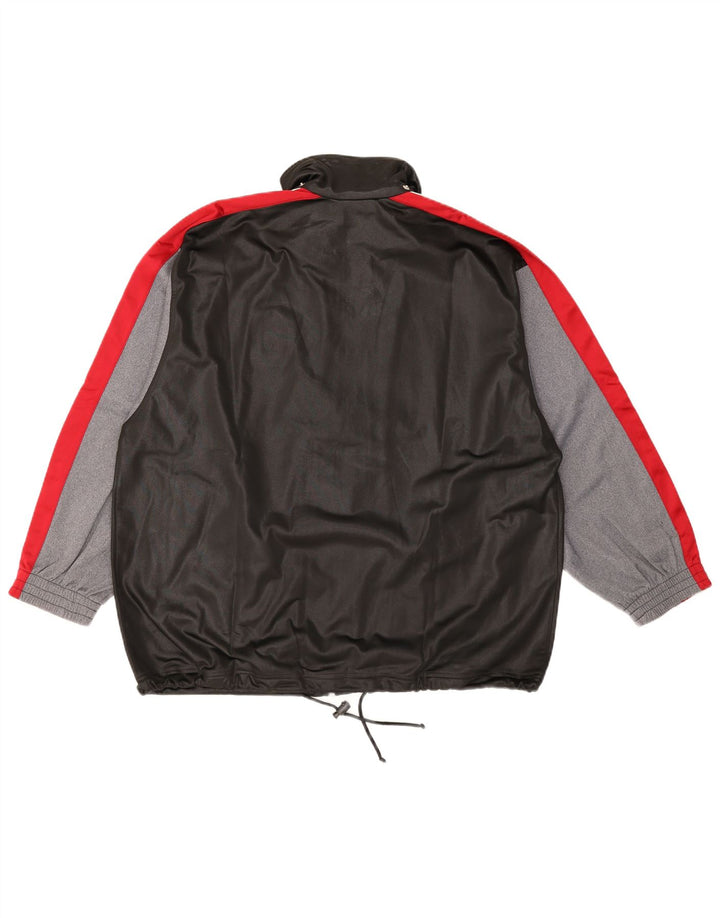 Diadora Mens Graphic Tracksuit Top Jacket UK 38 Medium Black Colourblock