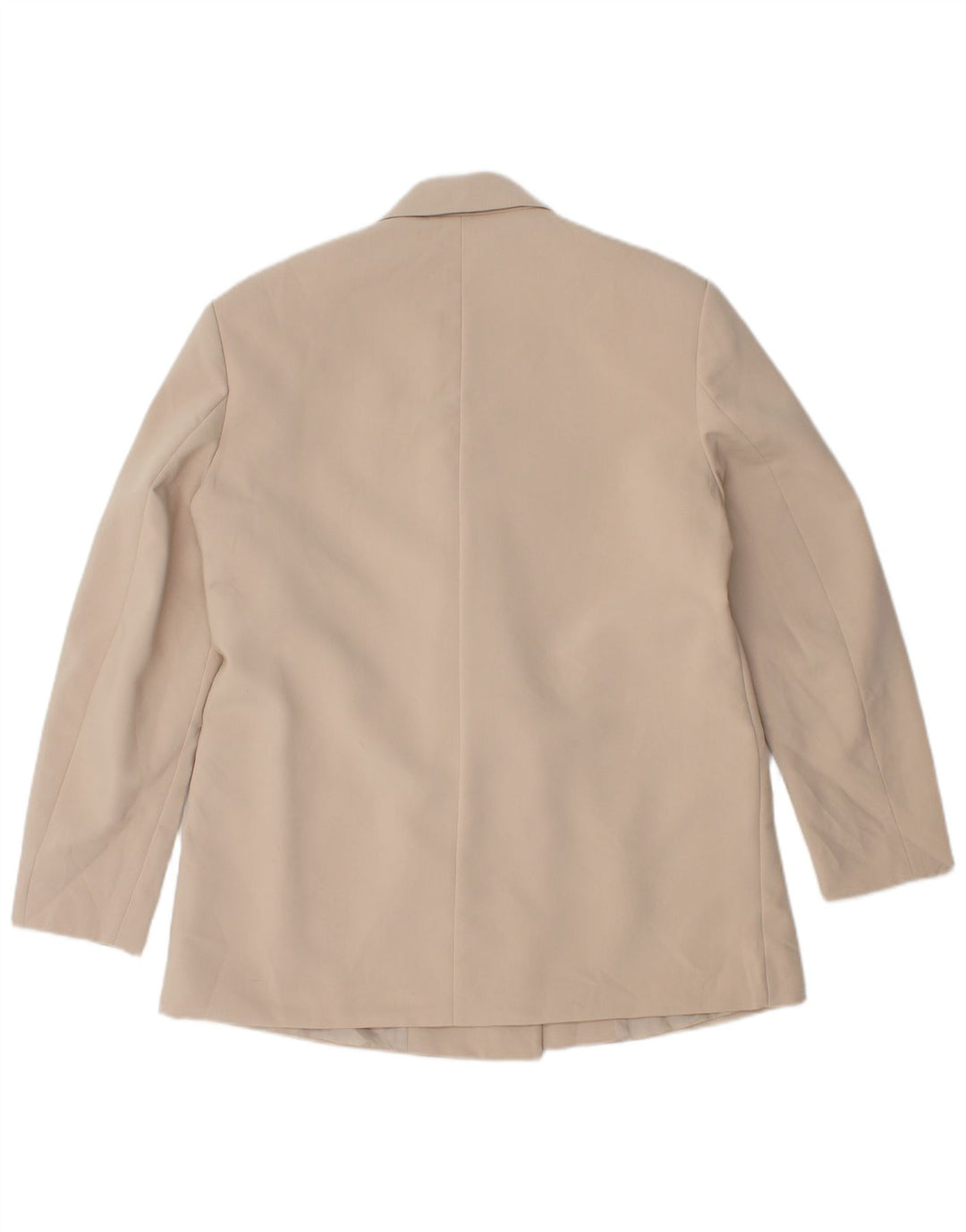 ZARA Womens Double Breasted Blazer Jacket UK 10 Small Beige Polyester