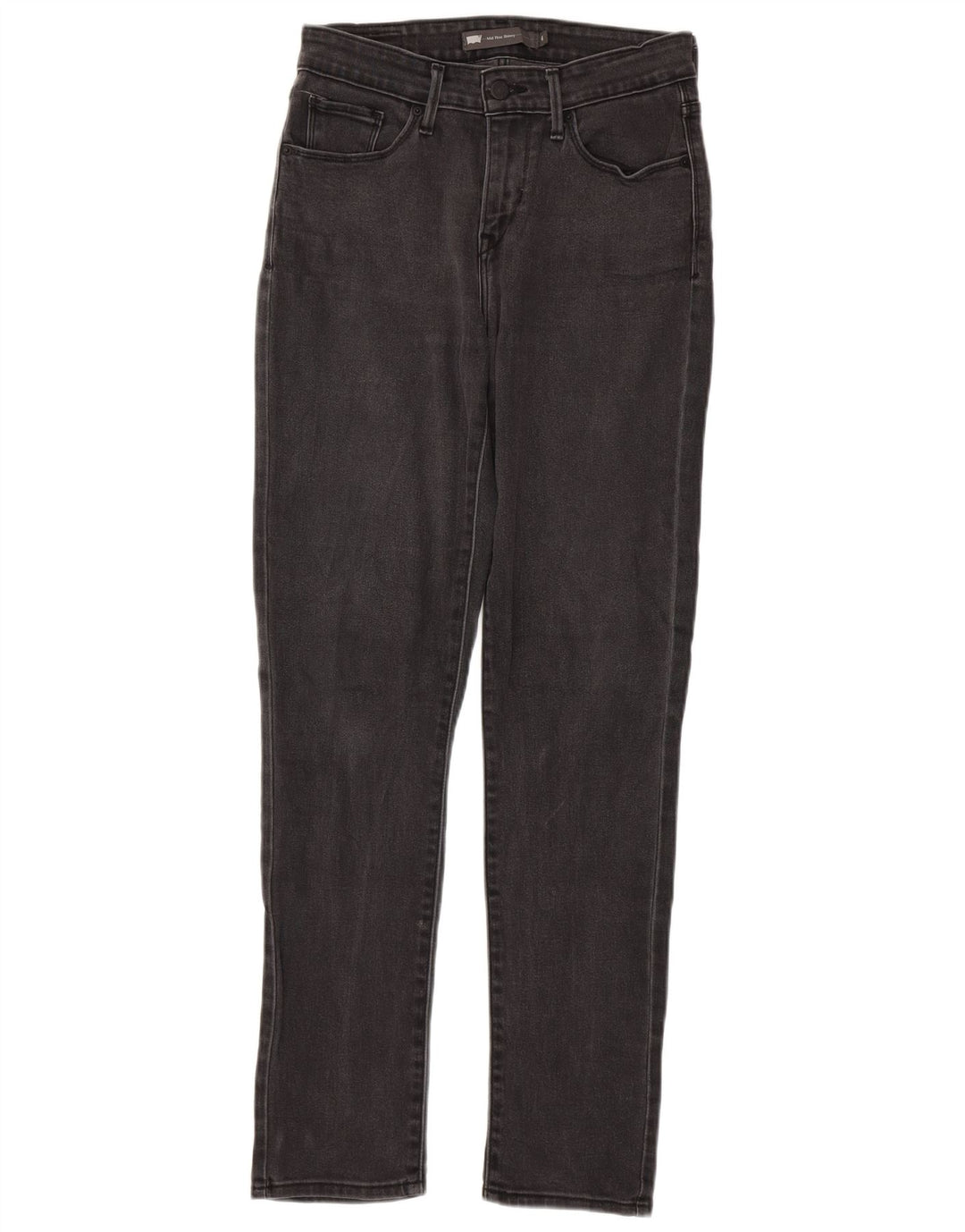 LEVI'S Womens Mid Rise Skinny Jeans US 4 Small W27 L32 Grey Cotton