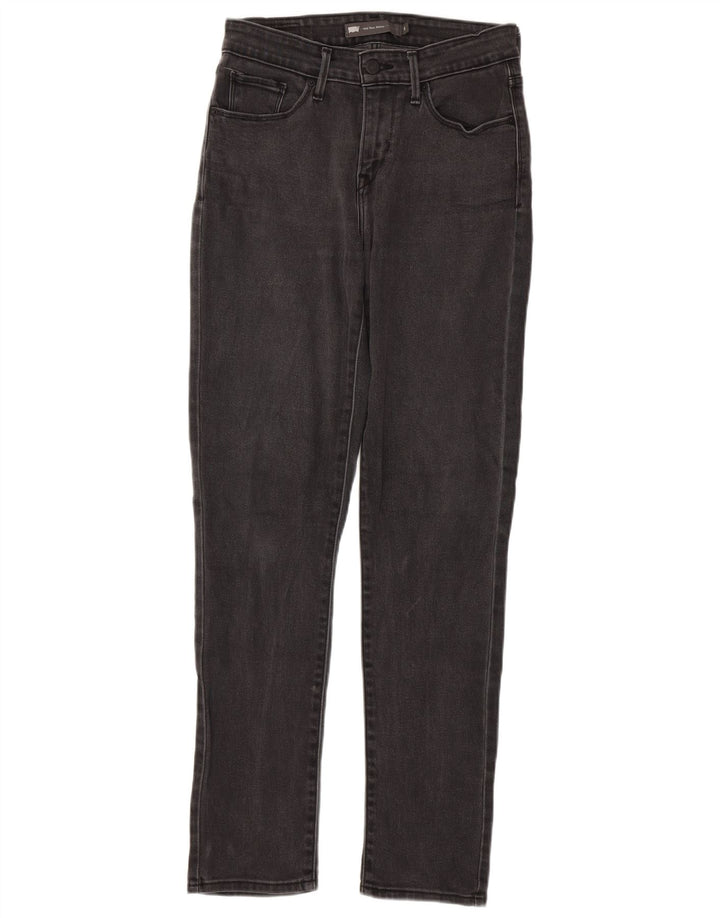 LEVI'S Womens Mid Rise Skinny Jeans US 4 Small W27 L32 Grey Cotton