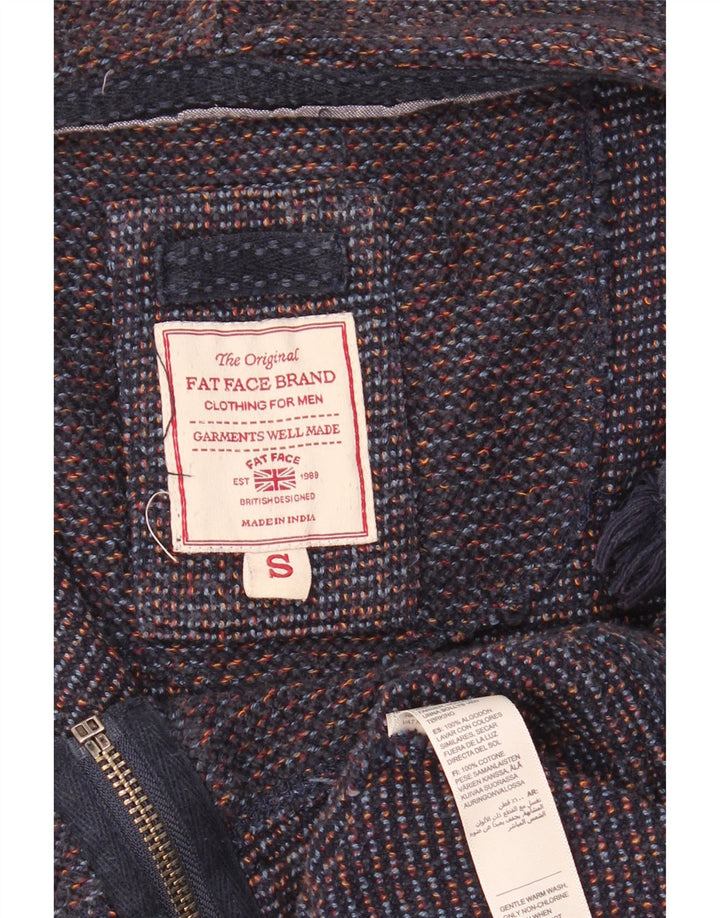 Fat Face Mens Zip Hoodie Sweater Small Navy Blue Cotton