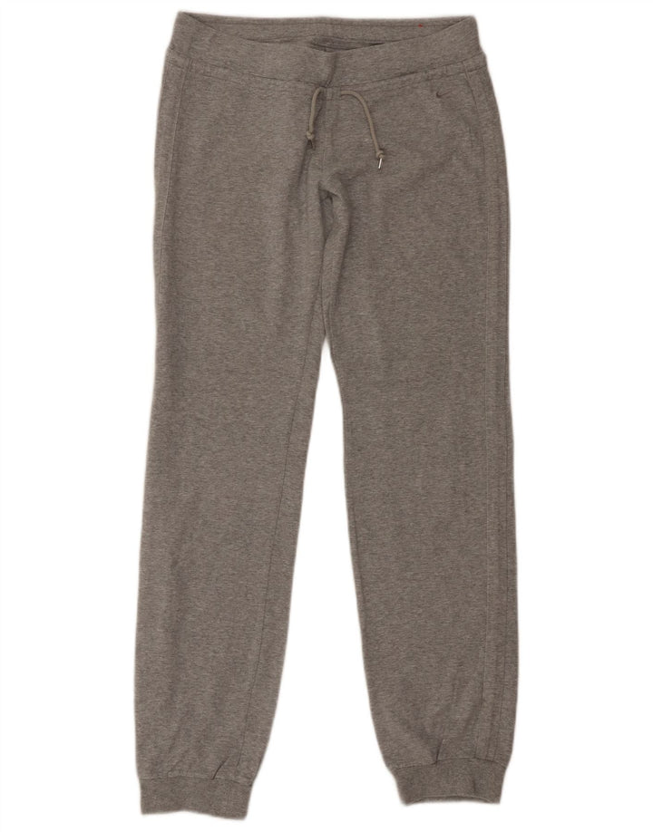 Nike Womens Tracksuit Trousers Joggers UK 12 Medium Grey Cotton