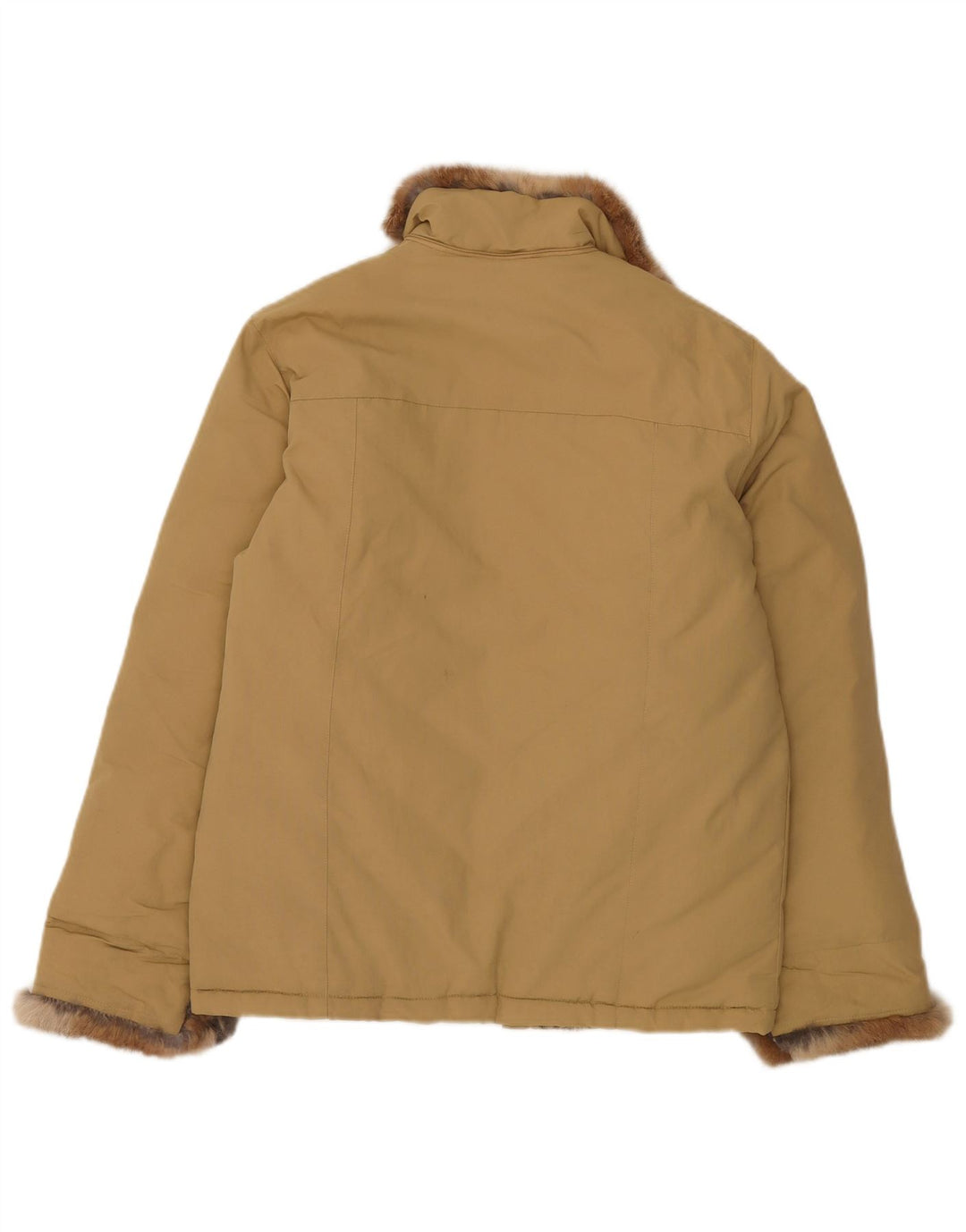 Woolrich Womens Padded Jacket UK 14 Medium Beige Nylon