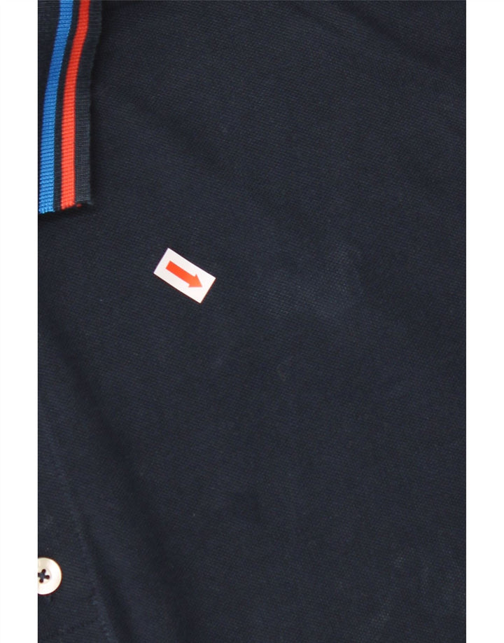 KAPPA Mens Polo Shirt XL Navy Blue Cotton