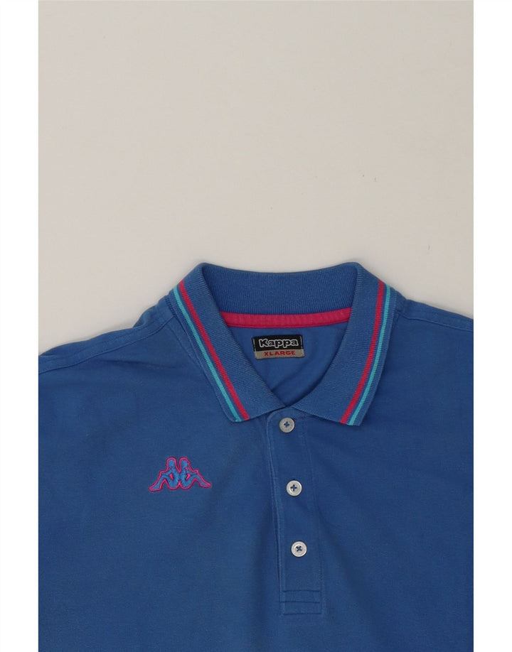 KAPPA Mens Polo Shirt XL Blue Cotton Vintage Kappa and Second-Hand Kappa from Messina Hembry 