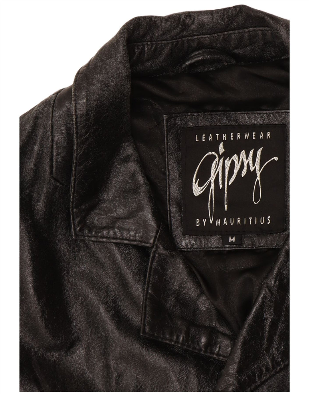 Gipsy Mens Leather Coat UK 38 Medium Black Leather