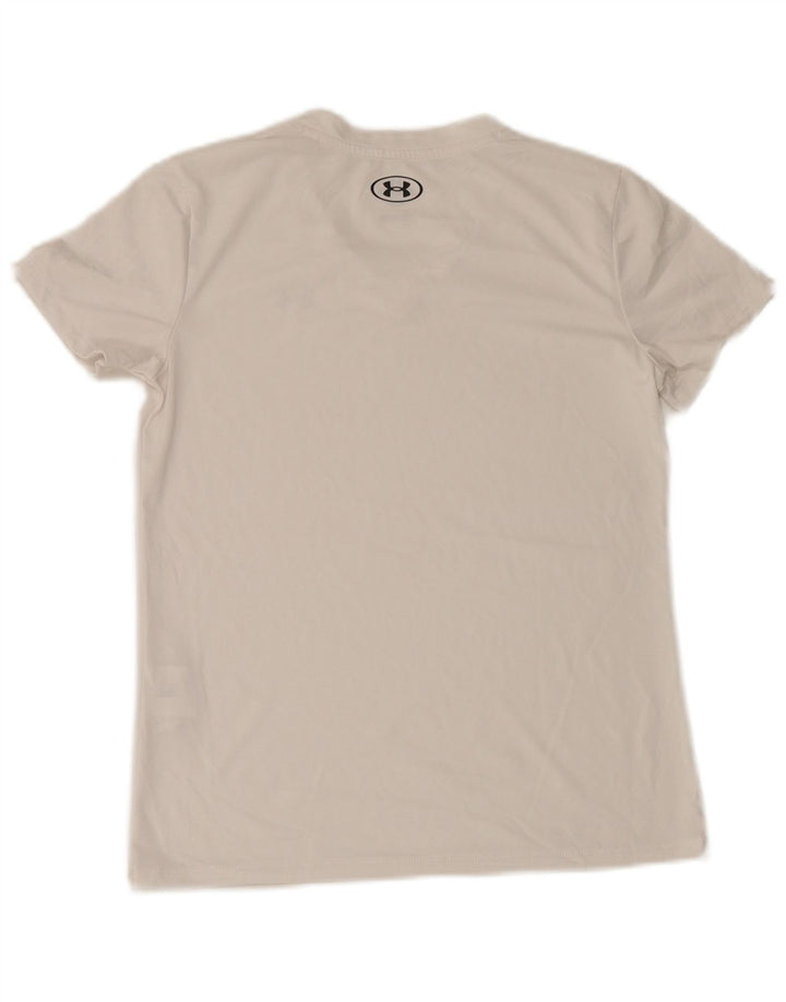 Under Armour Mens T-Shirt Top XS White Polyester