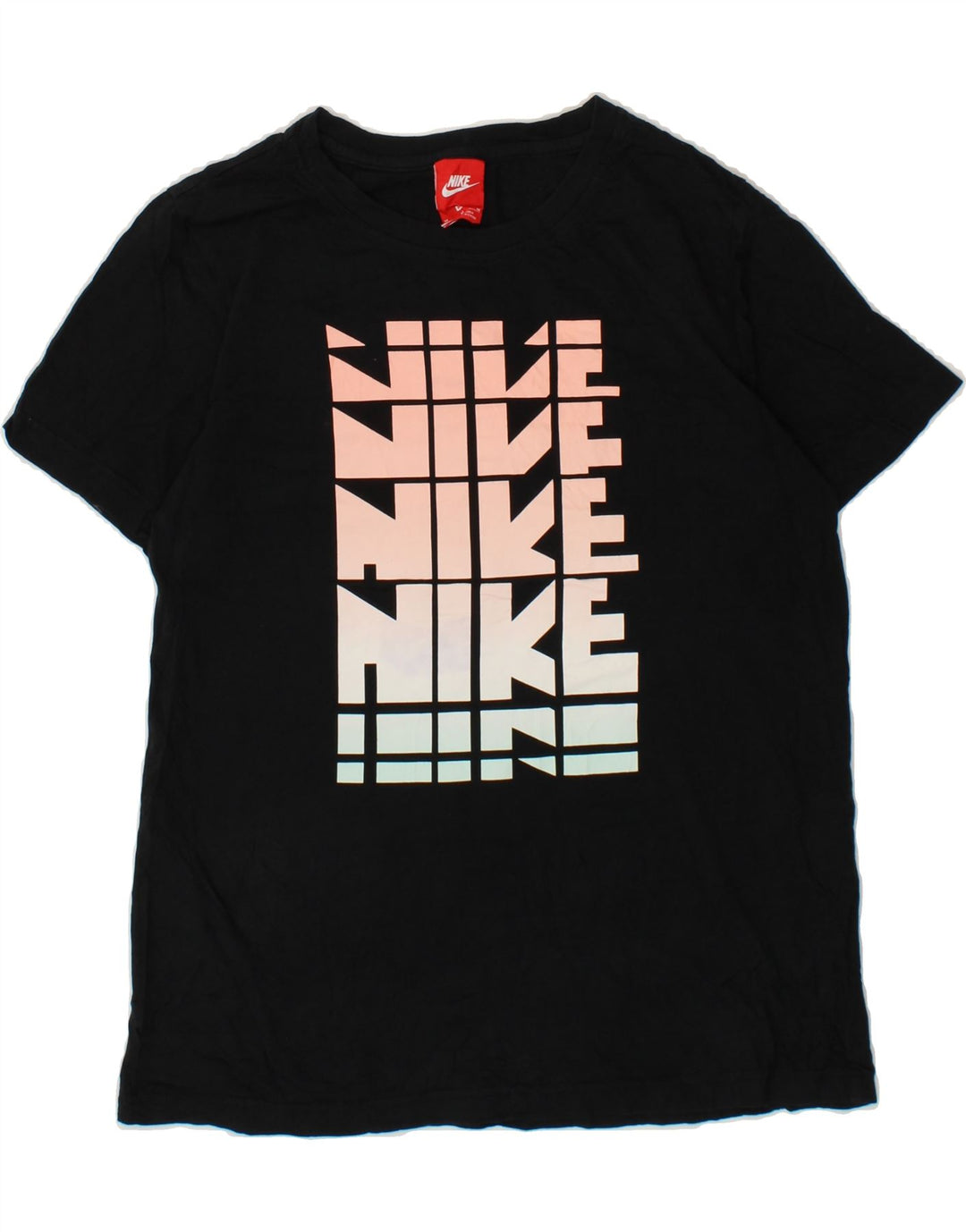 NIKE Womens Graphic T-Shirt Top UK 14 Medium Black Cotton Vintage Nike and Second-Hand Nike from Messina Hembry 