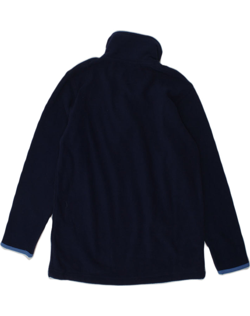 LOTTO Boys Zip Neck Fleece Jumper 7-8 Years Navy Blue Polyester | Vintage Lotto | Thrift | Second-Hand Lotto | Used Clothing | Messina Hembry 