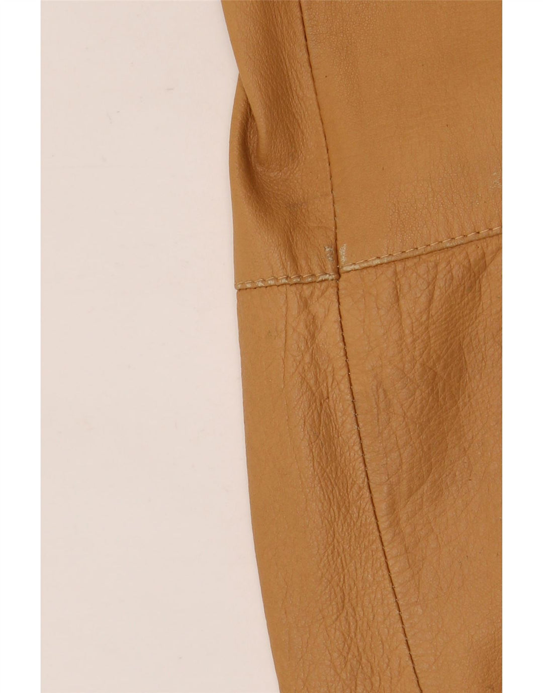 Essebi Mens Bomber Leather Jacket IT 56 3XL Beige Leather