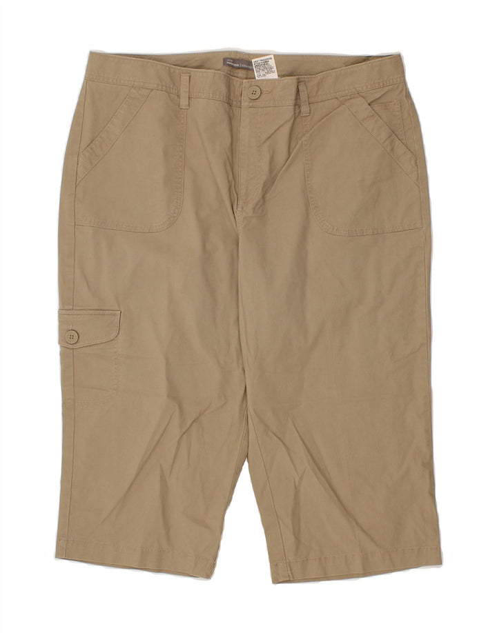 DOCKERS Womens Cargo Bermuda Shorts US 16 2XL W38  Beige Cotton Vintage Dockers and Second-Hand Dockers from Messina Hembry 