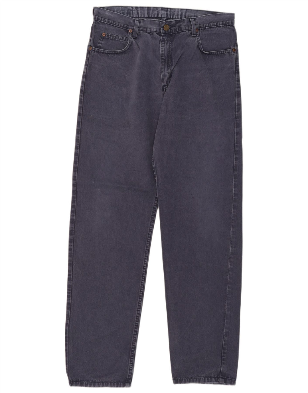 Lee Mens Brooklyn Straight Jeans W34 L34 Navy Blue Cotton