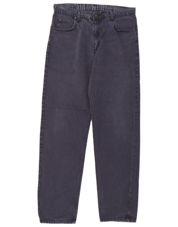 Lee Mens Brooklyn Straight Jeans W34 L34 Navy Blue Cotton