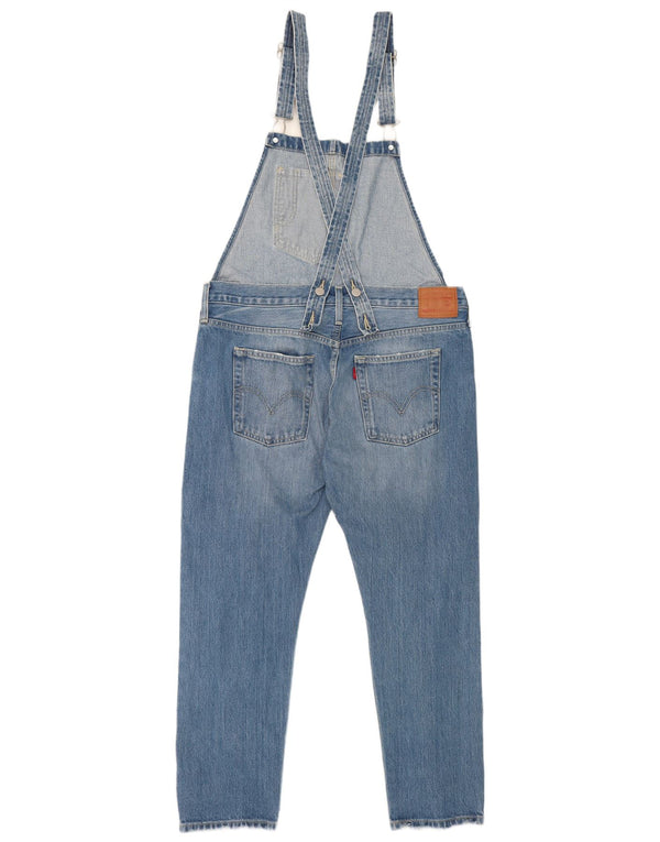 Levi's Womens Distressed Dungarees Straight Jeans Medium W36 L27 Blue