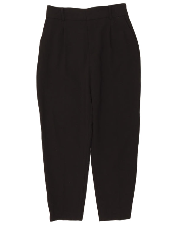 Zara Womens Tapered Chino Trousers Large W30 L27 Black Polyester