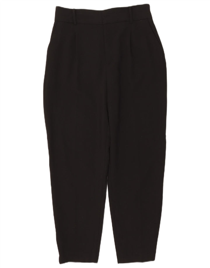 Zara Womens Tapered Chino Trousers Large W30 L27 Black Polyester