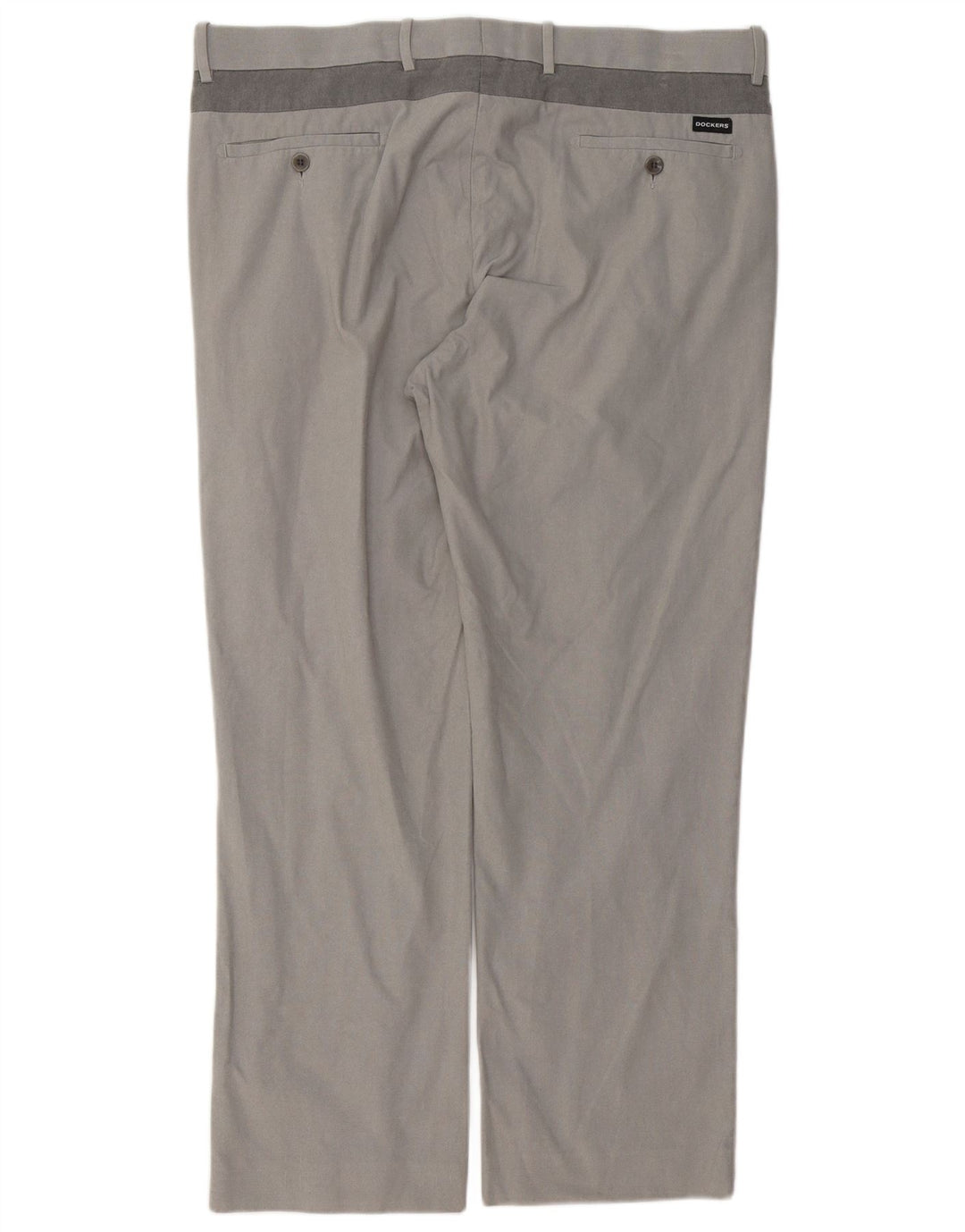 DOCKERS Mens Straight Chino Trousers W38 L28 Grey Cotton