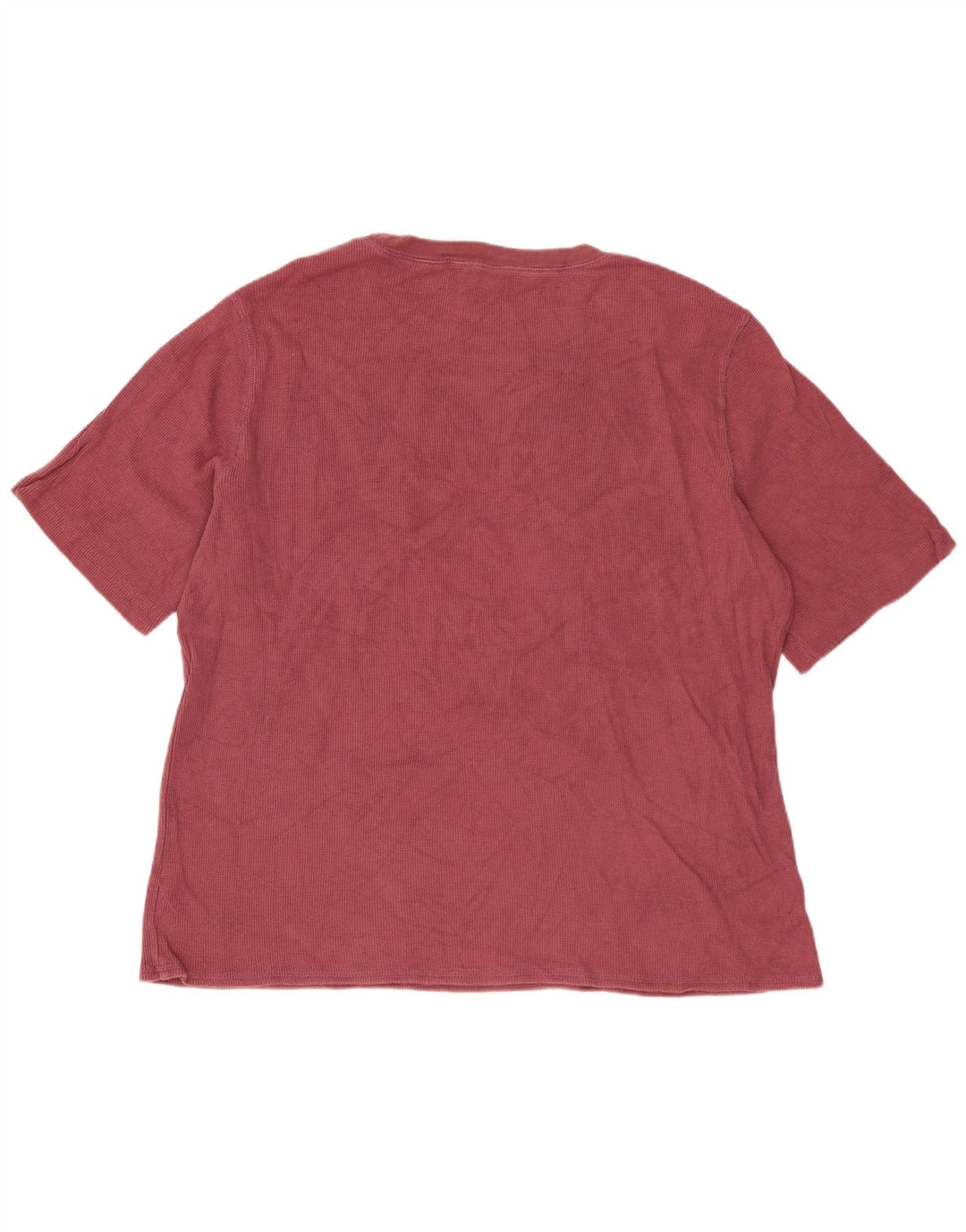 EDDIE BAUER Mens T-Shirt Top XL Burgundy Cotton