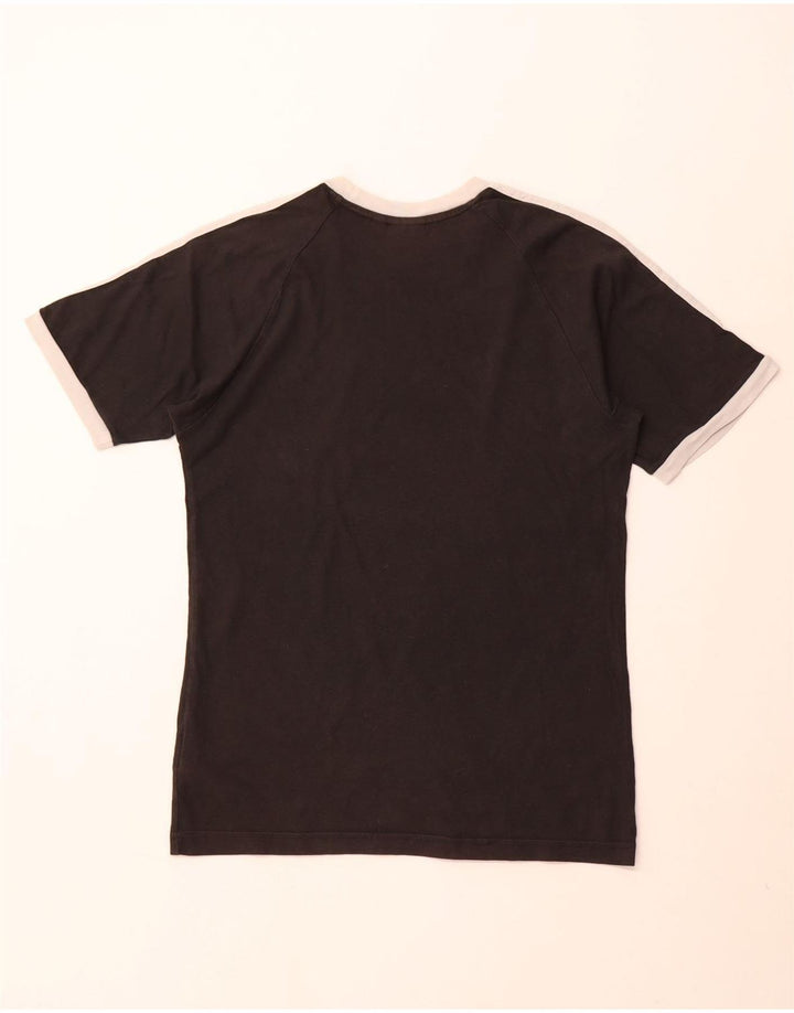 ADIDAS Mens T-Shirt Top Small Black Cotton