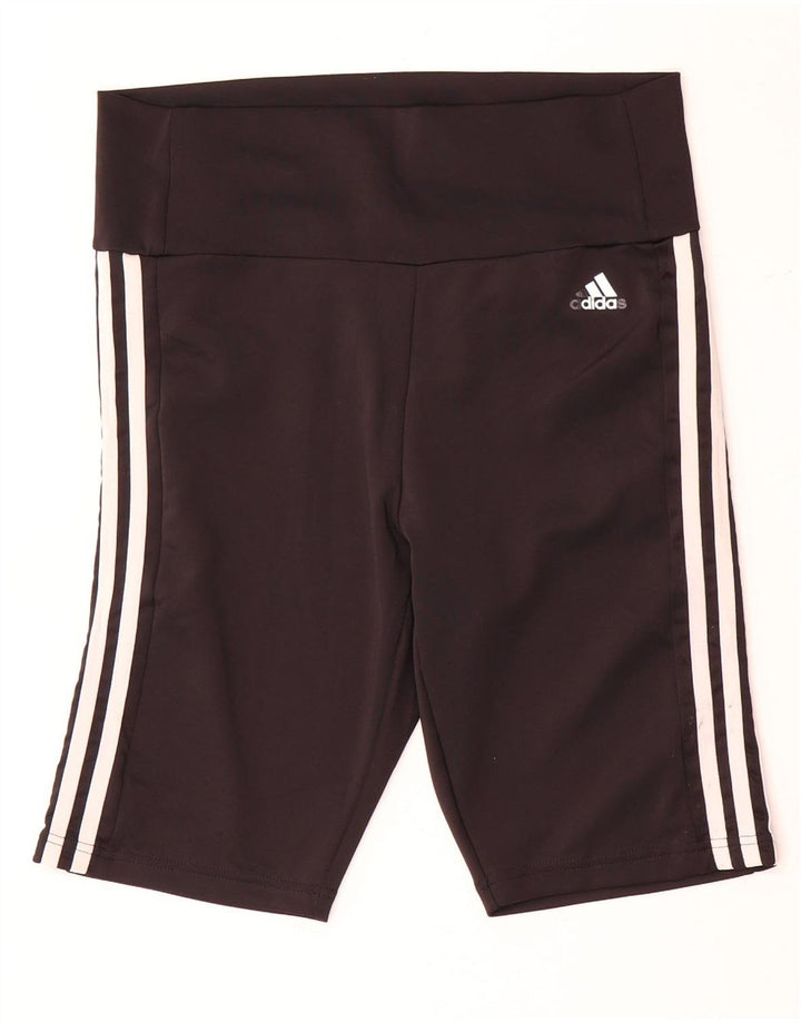 Adidas Womens Aeroready Sport Shorts UK 12/14 Medium Black Polyester