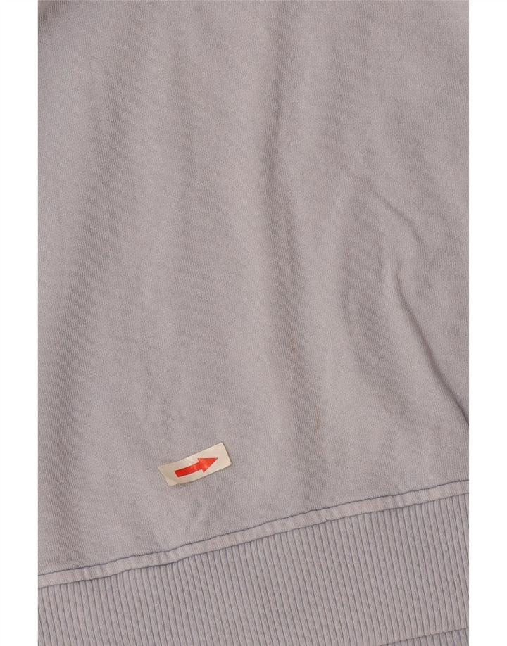 Massimo Dutti Womens Graphic Oversized Sweatshirt Jumper UK 14 Medium Blue