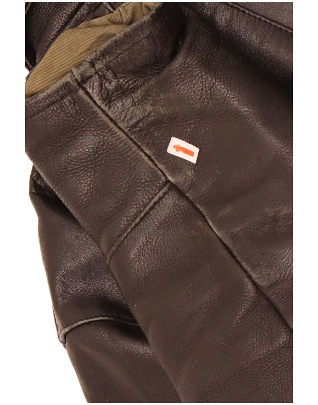 Vintage Mens Leather Biker Jacket UK 38 Medium Black