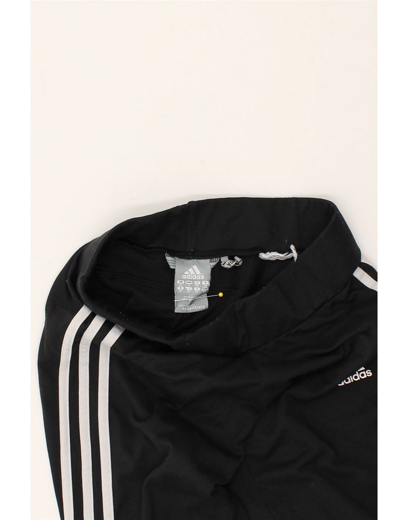 ADIDAS Womens Tracksuit Trousers UK 10 Small Black | Vintage Adidas | Thrift | Second-Hand Adidas | Used Clothing | Messina Hembry 