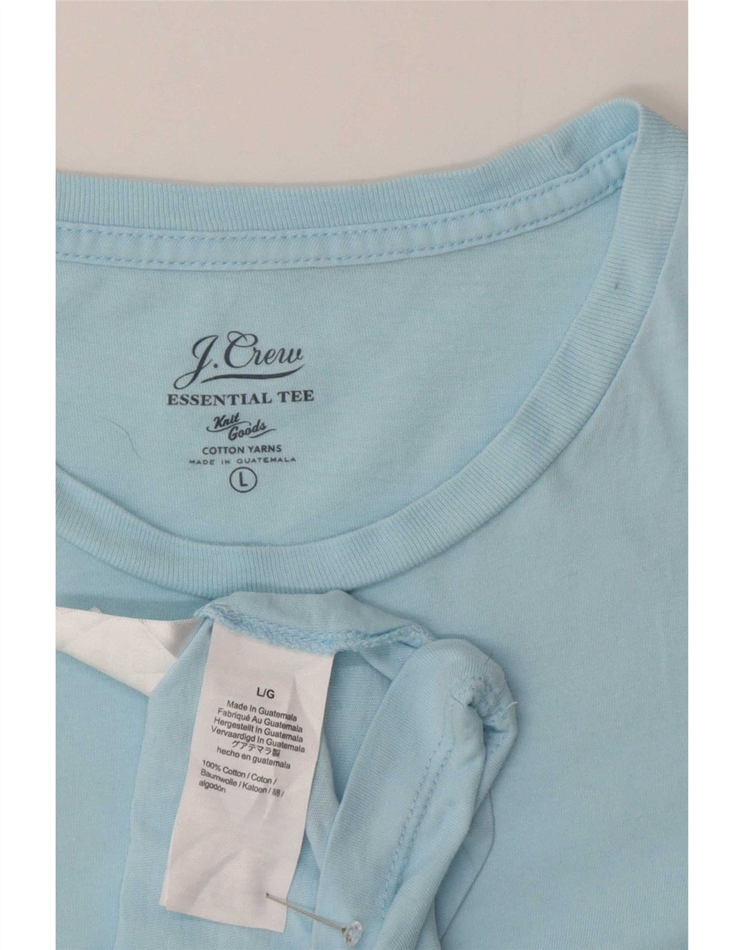 J. Crew Mens T-Shirt Top Large Blue Cotton