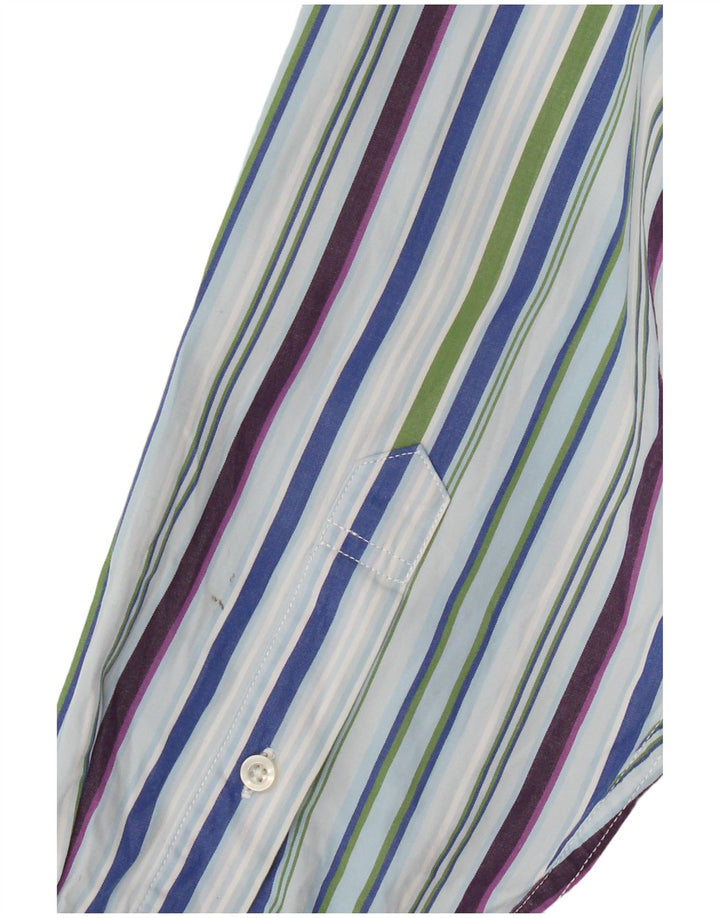 Tommy Hilfiger Mens Shirt Large Multicoloured Striped Cotton