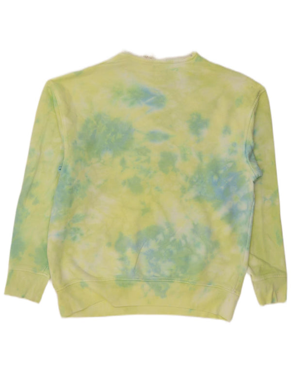 Levi's Mens Relaxed Graphic Sweatshirt Jumper Medium Green Tie Dye Cotton