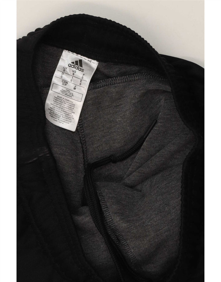 Adidas Mens Tracksuit Trousers Joggers Small Black Polyester