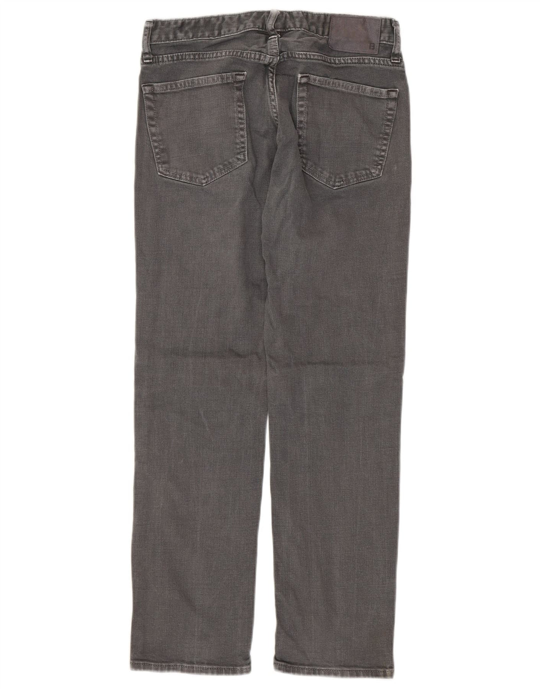 BONOBOS Womens Straight Jeans W29 L30 Grey Cotton