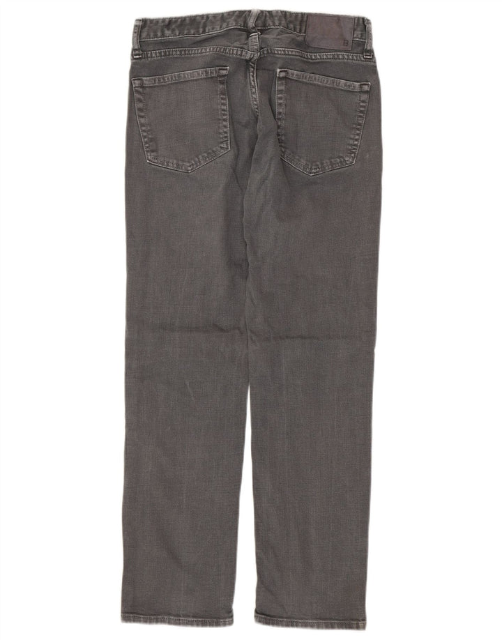 BONOBOS Womens Straight Jeans W29 L30 Grey Cotton