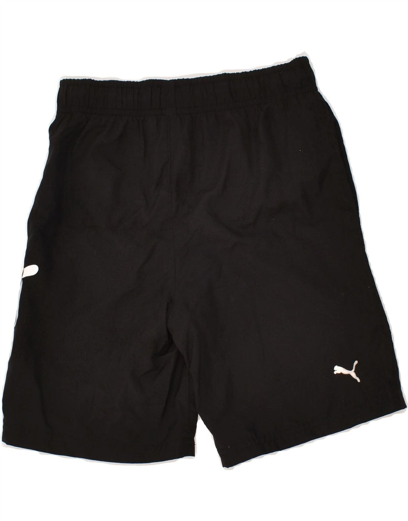 PUMA Boys Graphic Sport Shorts 9-10 Years Black Vintage Puma and Second-Hand Puma from Messina Hembry 