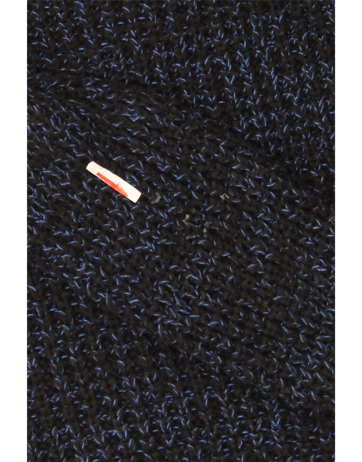 Cos Mens Crew Neck Jumper Sweater Small Navy Blue Flecked Cotton