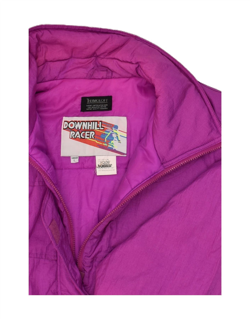 VINTAGE Womens Ski Jacket UK 16 Large Pink Nylon | Vintage Vintage | Thrift | Second-Hand Vintage | Used Clothing | Messina Hembry 