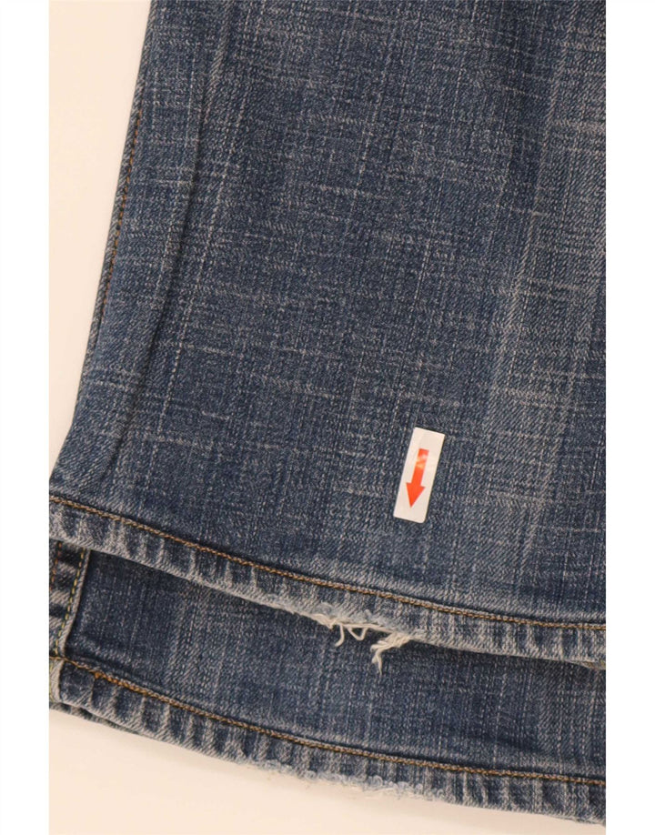 Levi's Womens 627 Straight Jeans W28 L28 Blue Cotton
