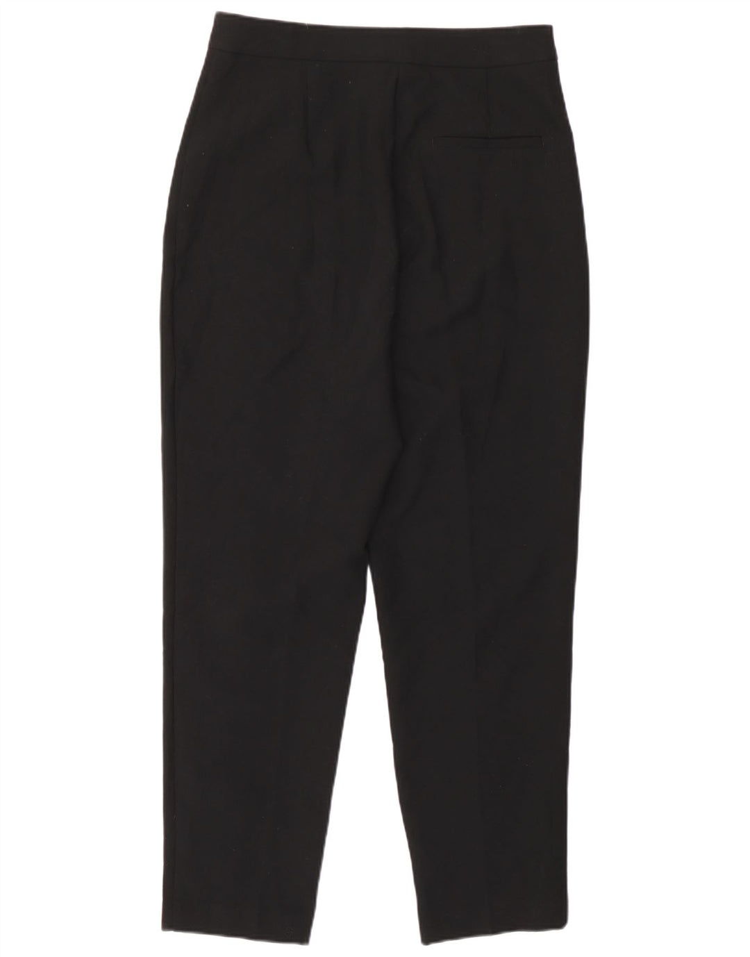 Zara Womens Tapered Cropped Trousers Medium W28 L23 Black Polyester