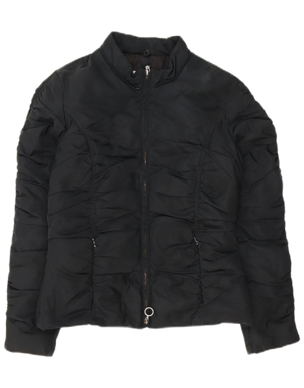 Moncler Womens Padded Jacket Size 2 Medium Black Polyester