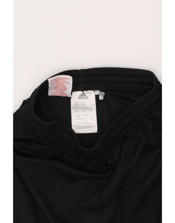 ADIDAS Boys Sport Shorts 9-10 Years Black Polyester Vintage Adidas and Second-Hand Adidas from Messina Hembry 