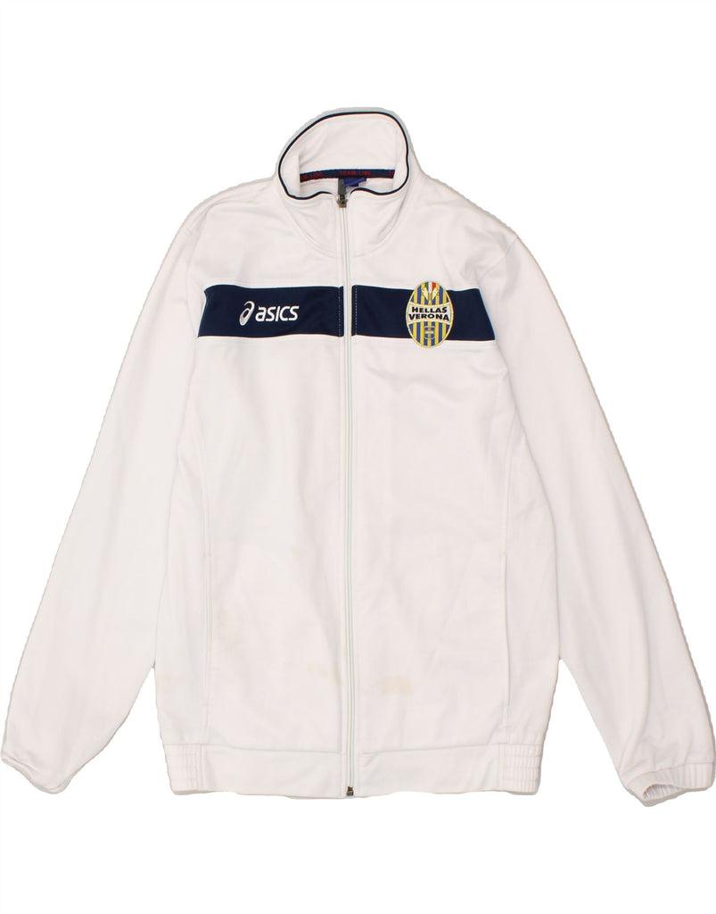 OASIS Boys Graphic Tracksuit Top Jacket 13-14 Years White Colourblock | Vintage Oasis | Thrift | Second-Hand Oasis | Used Clothing | Messina Hembry 