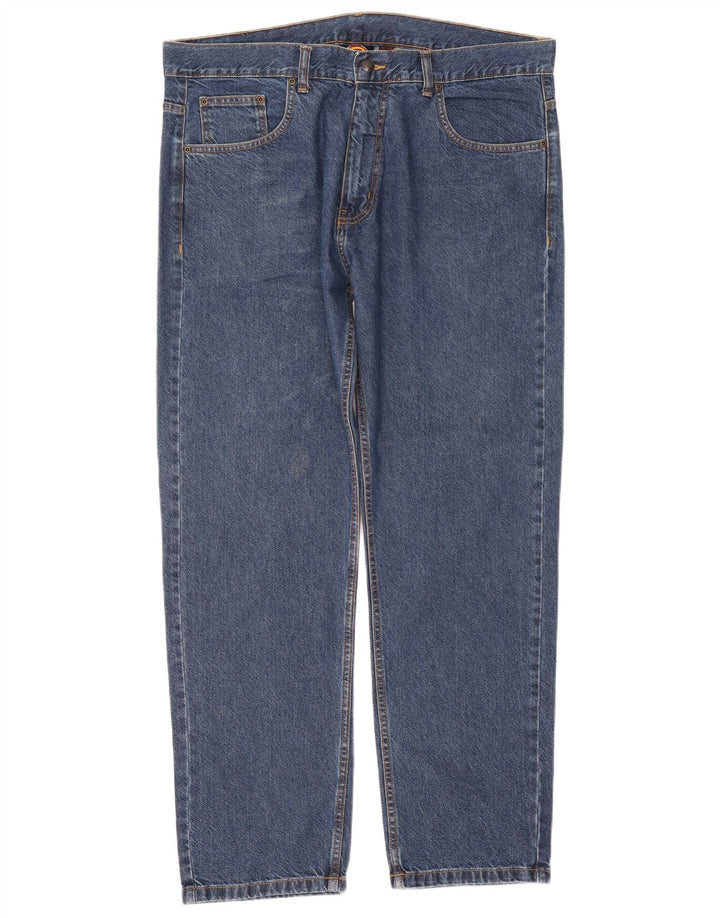 Dickies Mens Straight Jeans W40 L32 Blue Cotton
