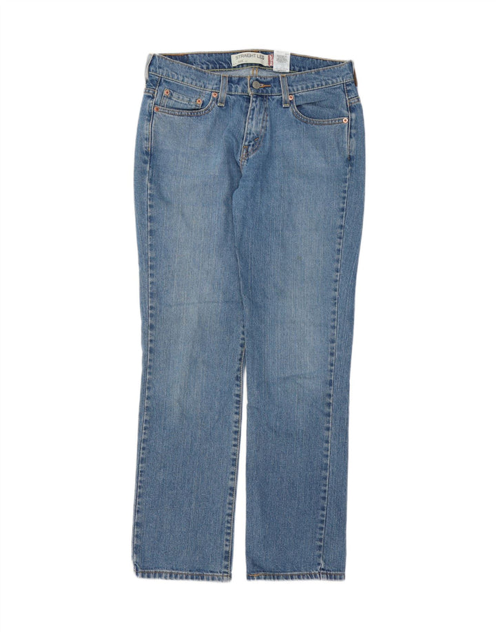 LEVI'S Womens 505 Straight Jeans US 6 Medium W30 L31 Blue Cotton