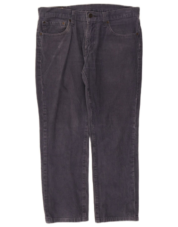 Levi's Mens 511 Slim Corduroy Trousers W32 L26 Navy Blue Cotton
