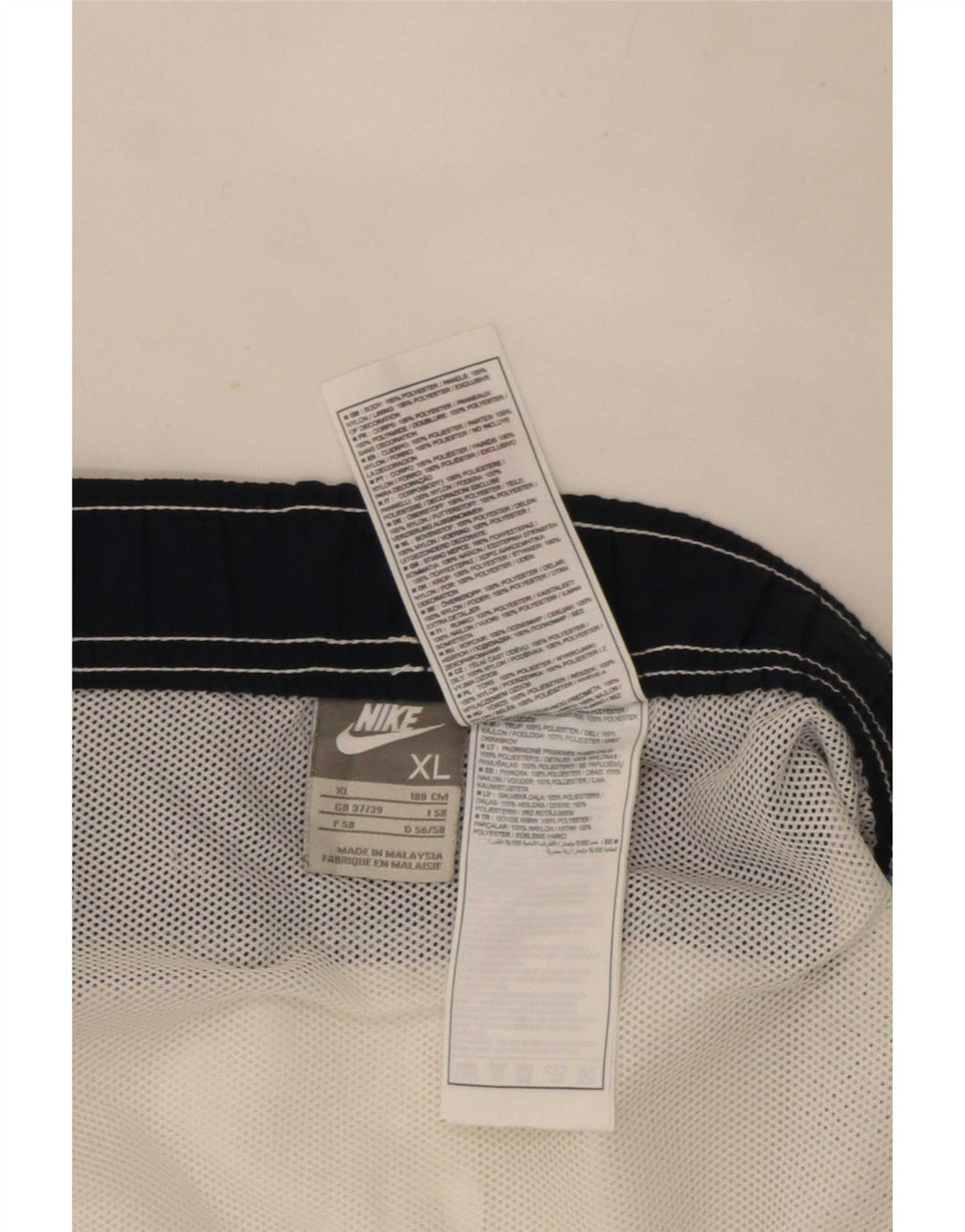 Nike Mens Swimming Shorts XL  White Colourblock Polyester