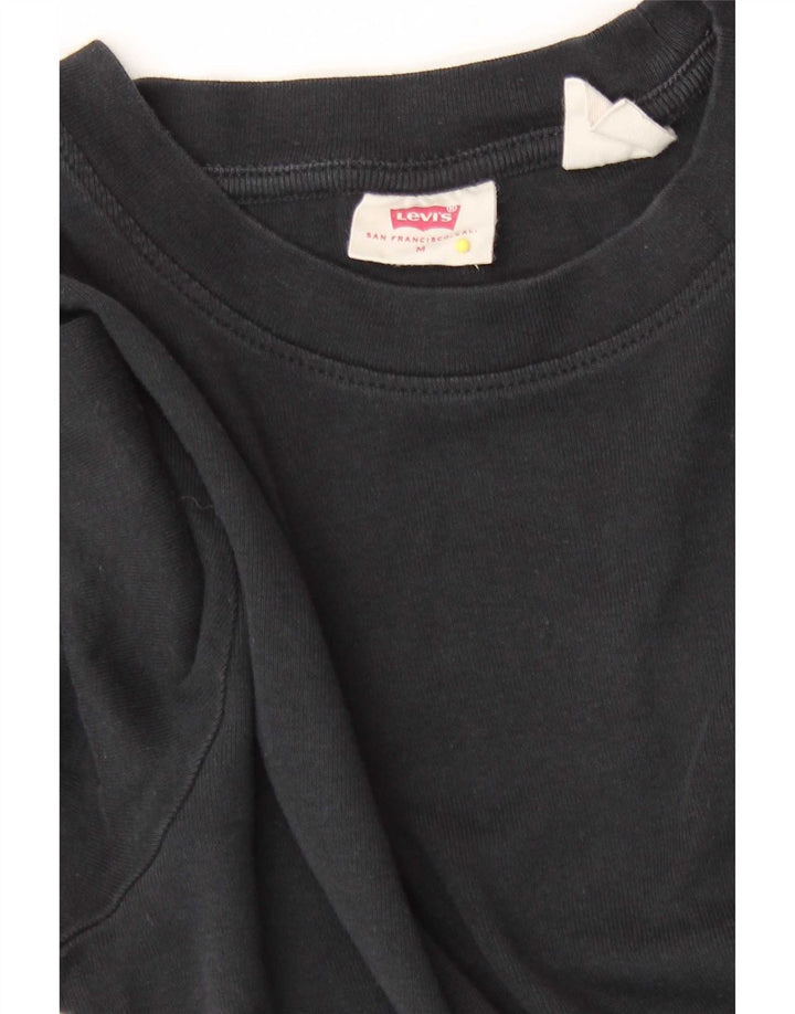 Levi's Womens Top Long Sleeve UK 12 Medium Black