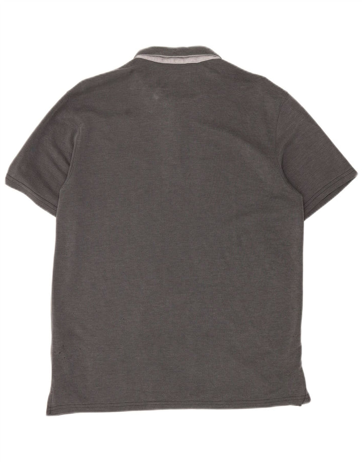 Columbia Mens Polo Shirt Large Grey Modal